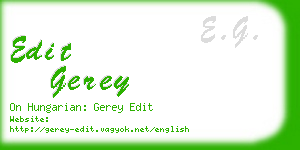 edit gerey business card